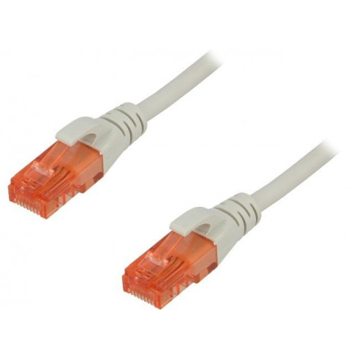 DK-1612-020; Patch cord; U/UTP; 6; stranded; CCA; PVC; grey; 2m; 26AWG; DIGITUS
