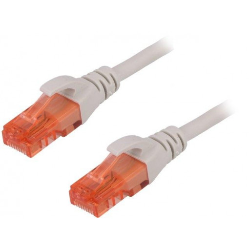 DK-1612-100; Patch cord; U/UTP; 6; stranded; CCA; PVC; grey; 10m; 26AWG; DIGITUS