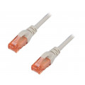 DK-1617-0025; Patch cord; U/UTP; 6; stranded; Cu; LSZH; grey; 0.25m; 26AWG; DIGITUS