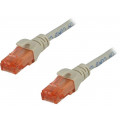 DK-1617-010; Patch cord; U/UTP; 6; stranded; Cu; LSZH; grey; 1m; 26AWG; DIGITUS