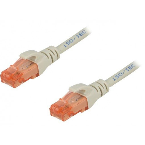 DK-1617-015; Patch cord; U/UTP; 6; stranded; Cu; LSZH; grey; 1.5m; 26AWG; DIGITUS