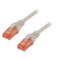 DK-1617-100; Patch cord; U/UTP; 6; stranded; Cu; LSZH; grey; 10m; 26AWG; DIGITUS