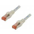 DK-1644-005; Patch cord; S/FTP; 6; stranded; Cu; LSZH; grey; 0.5m; 27AWG; DIGITUS