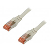 DK-1644-020; Patch cord; S/FTP; 6; stranded; Cu; LSZH; grey; 2m; 27AWG; DIGITUS