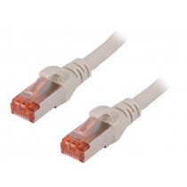 DK-1644-100; Patch cord; S/FTP; 6; stranded; Cu; LSZH; grey; 10m; 27AWG; DIGITUS