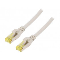 DK-1644-A-0025; Patch cord; S/FTP; 6a; stranded; Cu; LSZH; grey; 0.25m; 26AWG; DIGITUS