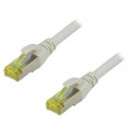 DK-1644-A-010; Patch cord; S/FTP; 6a; stranded; Cu; LSZH; grey; 1m; 26AWG; DIGITUS