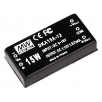 DKA15A-12; Converter: DC/DC; 15W; Uin: 9÷18V; Uout: 12VDC; Uout2: -12VDC; 2