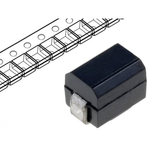 DL1812-680; Inductor: wire; SMD; 1812; 680uH; 50mA; 30Ω; Q: 30; ftest: 796kHz; FERROCORE