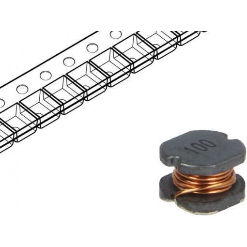 DLG-0705-100; Inductor: wire; SMD; 0705; 10uH; 2.3A; 0.07Ω; FERROCORE
