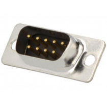 DM09-SP; D-Sub; PIN: 9; plug; male; for cable; soldering; Colour: black; ENCITECH
