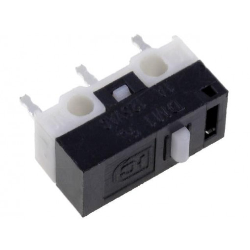 DM-100P-110; Microswitch SNAP ACTION; without lever; SPDT; 1A/125VAC; ON-(ON); CANAL ELECTRONIC DM-100P-110; Microswitch SNAP ACTION; without lever; SPDT; 1A/125VAC; ON-(ON); CANAL ELECTRONIC