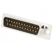 DM25-SP; D-Sub; PIN: 25; plug; male; for cable; soldering; Colour: black; ENCITECH
