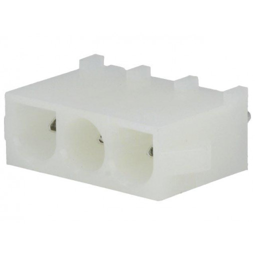 DME-03-S-S; Socket; wire-board; male; 6.35mm; PIN: 3; Layout: 1x3; Locking: latch; ADAM TECH