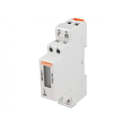 DME D100 T1; Electric energy meter; digital; for DIN rail mounting; LCD; 40A; LOVATO ELECTRIC