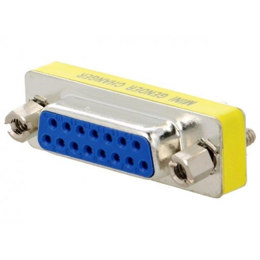 2401-0100-12; Transition: adapter; D-Sub 15pin male,D-Sub 15pin female; ENCITECH