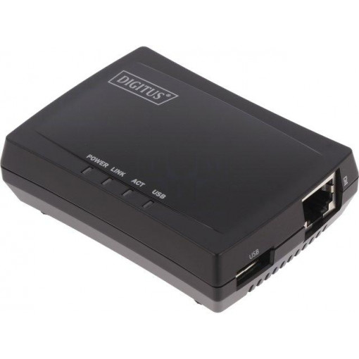 DN-13020; Print server; RJ45,DC,USB A socket; DIGITUS