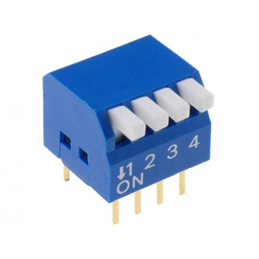 ; Switch: DIP-SWITCH; Poles number: 4; ON-OFF; 0.05A/12VDC; Pos: 2; NINIGI ; Switch: DIP-SWITCH; Poles number: 4; ON-OFF; 0.05A/12VDC; Pos: 2; NINIGI