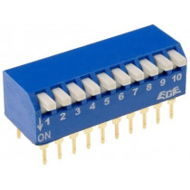; Switch: DIP-SWITCH; Poles number: 10; ON-OFF; 0.05A/12VDC; Pos: 2; NINIGI ; Switch: DIP-SWITCH; Poles number: 10; ON-OFF; 0.05A/12VDC; Pos: 2; NINIGI