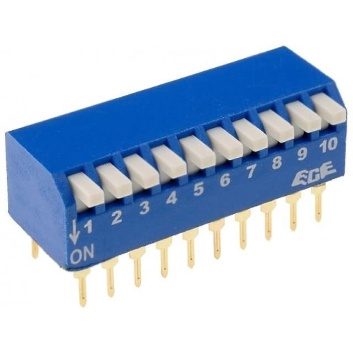 ; Switch: DIP-SWITCH; Poles number: 10; ON-OFF; 0.05A/12VDC; Pos: 2; NINIGI ; Switch: DIP-SWITCH; Poles number: 10; ON-OFF; 0.05A/12VDC; Pos: 2; NINIGI