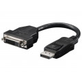 69873; Adapter; DisplayPort plug,DVI-D (24+1) socket; 0.2m; Goobay