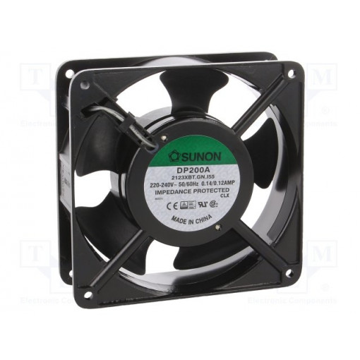 DP200A2123XBT.GN.IP55; Fan: AC; axial; 230VAC; 120x120x38mm; 165(±10%)m3/h; 45dBA; 2850rpm; SUNON
