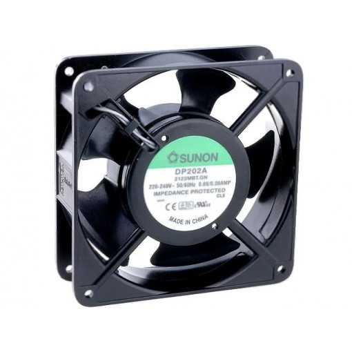 DP202A2123MBT.GN; Fan: AC; axial; 230VAC; 120x120x38mm; 133(±10%)m3/h; 34dBA; 2400rpm; SUNON