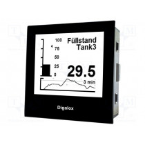 DPM72-AVP; Meter: mounting; digital; on panel; LCD (192x160); 72x72mm; 0÷50°C; TDE INSTRUMENTS