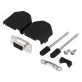DPPK09-BK-DBS-K; D-Sub; PIN: 9; plug; female; soldering; for cable; Kit: complete set; ENCITECH DPPK09-BK-DBS-K; D-Sub; PIN: 9; plug; female; soldering; for cable; Kit: complete set; ENCITECH
