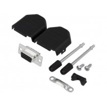 DPPK09-BK-HDS-K; D-Sub HD; PIN: 15; plug; female; soldering; for cable; ENCITECH