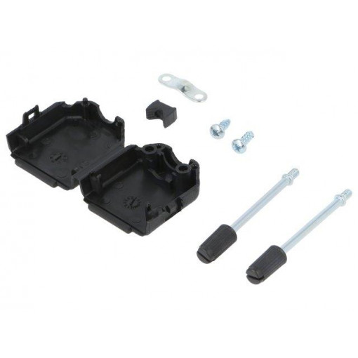 DPPK09-BK-M3-K; Enclosure: for D-Sub connectors; D-Sub 9pin,D-Sub HD 15pin; ENCITECH