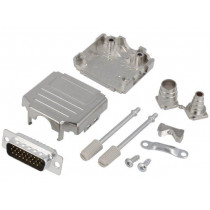 DPPK15-M-HDP-K; D-Sub HD; PIN: 26; plug; male; soldering; for cable; black; ENCITECH