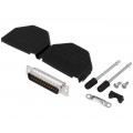 DPPK25-BK-DBP-K; D-Sub; PIN: 25; plug; male; soldering; for cable; Kit: complete set; ENCITECH DPPK25-BK-DBP-K; D-Sub; PIN: 25; plug; male; soldering; for cable; Kit: complete set; ENCITECH