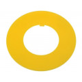 W0-PIERŚC.ŻÓŁTE DR; Warning plate; 30mm; Ømount.hole: 30.5mm; Ø: 60mm; Mat: PVC; PROMET
