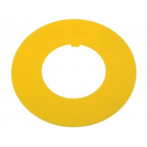 W0-PIERŚC.ŻÓŁTE DR; Warning plate; 30mm; Ømount.hole: 30.5mm; Ø: 60mm; Mat: PVC; PROMET