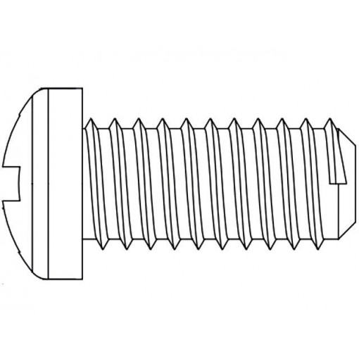 8G206M8X12; Screw; M8x12; Head: cheese head; Phillips; polyamide; Colour: white; DREMEC