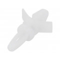 8G813V40347; PCB distance; polyamide; L: 6.4mm; snap fastener; Colour: natural; DREMEC