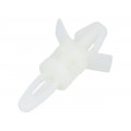 8G813V40348; PCB distance; polyamide; L: 7.9mm; snap fastener; Colour: natural; DREMEC