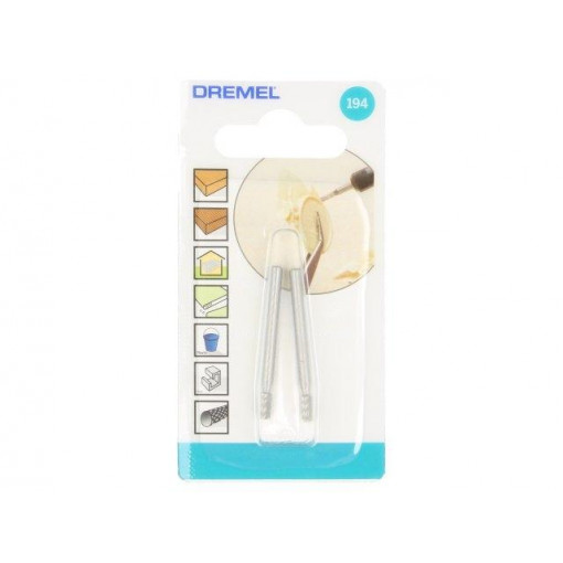 26150194JA; Fast cutting mill; Ø: 3.2mm; for DREMEL electric tools; Pcs: 2; DREMEL 26150194JA; Fast cutting mill; Ø: 3.2mm; for DREMEL electric tools; Pcs: 2; DREMEL