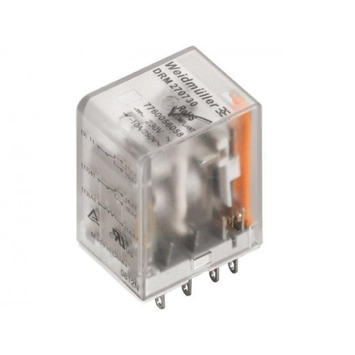 7760056079; Relay: electromagnetic; 4PDT; Ucoil: 24VDC; 5A/250VAC; 5A/24VDC; 5A; WEIDMÜLLER