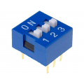 ; Switch: DIP-SWITCH; Poles number: 3; ON-OFF; 0.05A/12VDC; Pos: 2; NINIGI