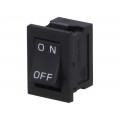 DS-850K-S-ON-K; ROCKER; SPST; Pos: 2; ON-OFF; 3A/250VAC; black; none; Rcont max: 20mΩ; MIYAMA