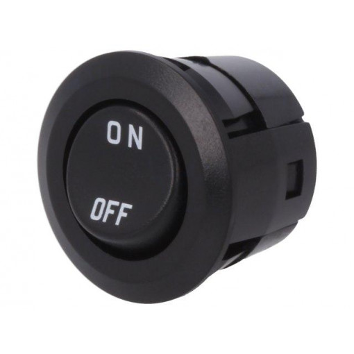 DS059K-ON-K; ROCKER; SPST; Pos: 2; ON-OFF; 3A/250VAC; black; none; Rcont max: 20mΩ; MIYAMA