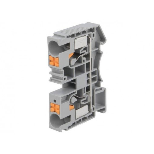 DS10-01P-11-00AH; Splice terminal: rail; 0.5÷16mm2; ways: 1; terminals: 2; grey; TS35; DEGSON ELECTRONICS