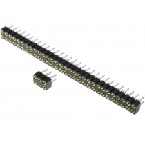 DS1002-01-2*2V13; Socket; pin strips; female; PIN: 4; turned contacts; straight; THT; CONNFLY