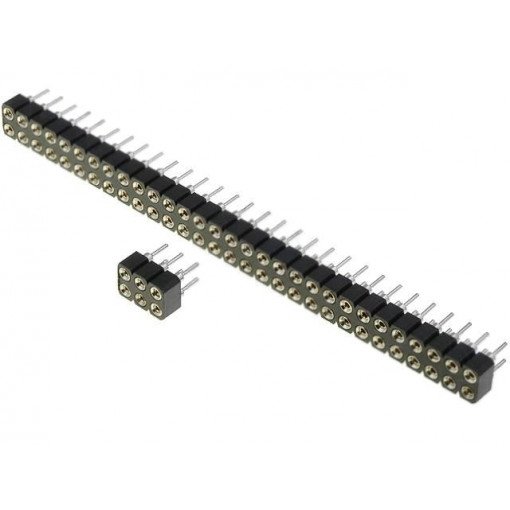 DS1002-01-2*4V13; Socket; pin strips; female; PIN: 8; turned contacts; straight; THT; CONNFLY