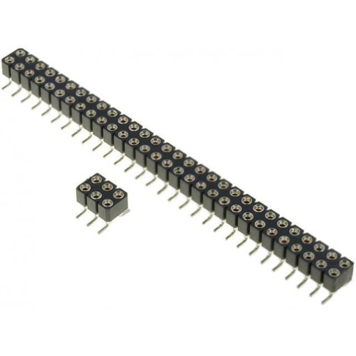 DS1002-01-2*10S13; Socket; pin strips; female; PIN: 20; turned contacts; vertical; CONNFLY