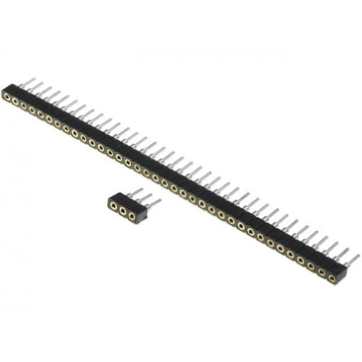 DS1002-02-1*1BT1F6; Socket; pin strips; female; PIN: 1; turned contacts,low profile; CONNFLY