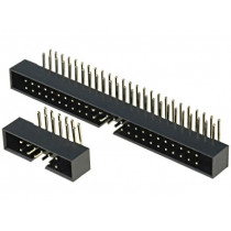 DS1014-14RF1B; Socket; IDC; male; PIN: 14; angled 90°; THT; gold flash; 2mm; CONNFLY