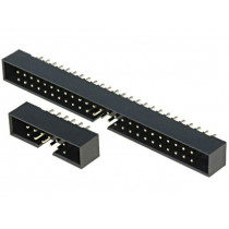 DS1014-44SF1B; Socket; IDC; male; PIN: 44; straight; THT; gold flash; 2mm; CONNFLY